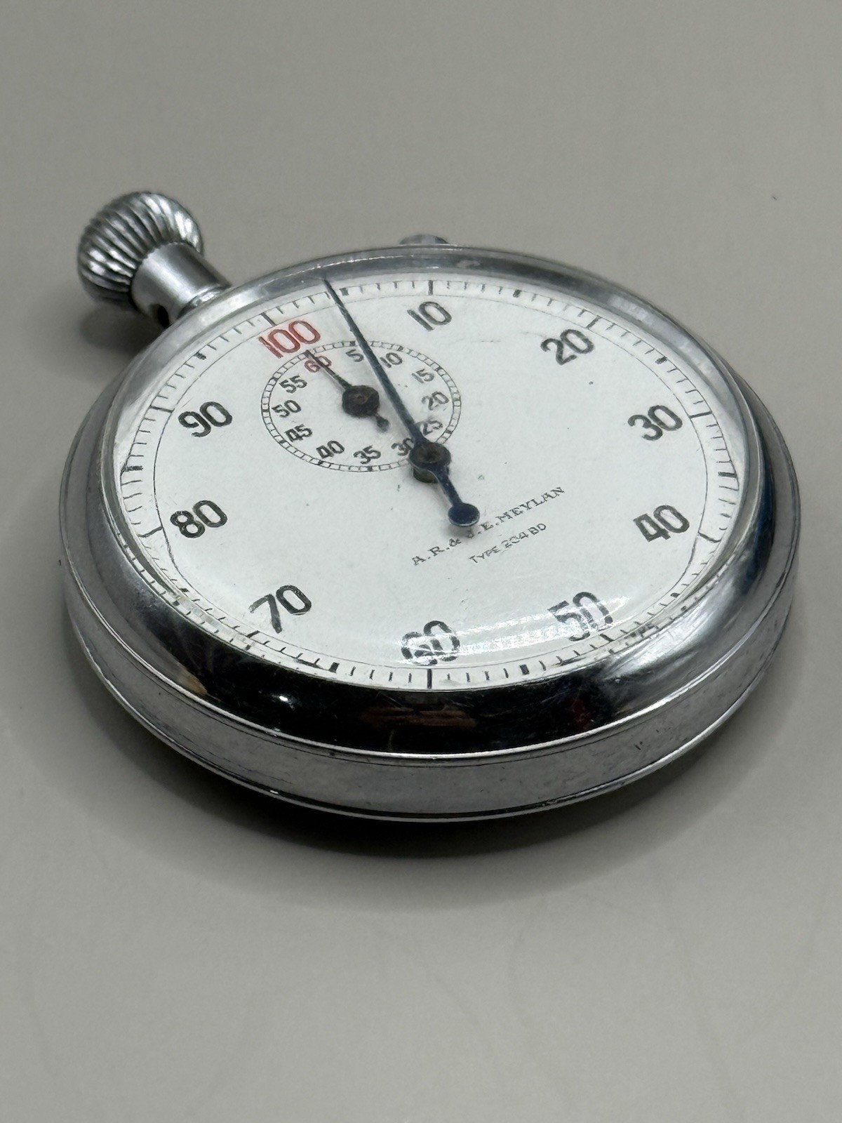 A.R. & J.E. Meylan Type 204BD Mechanical Wind Up Stop Watch