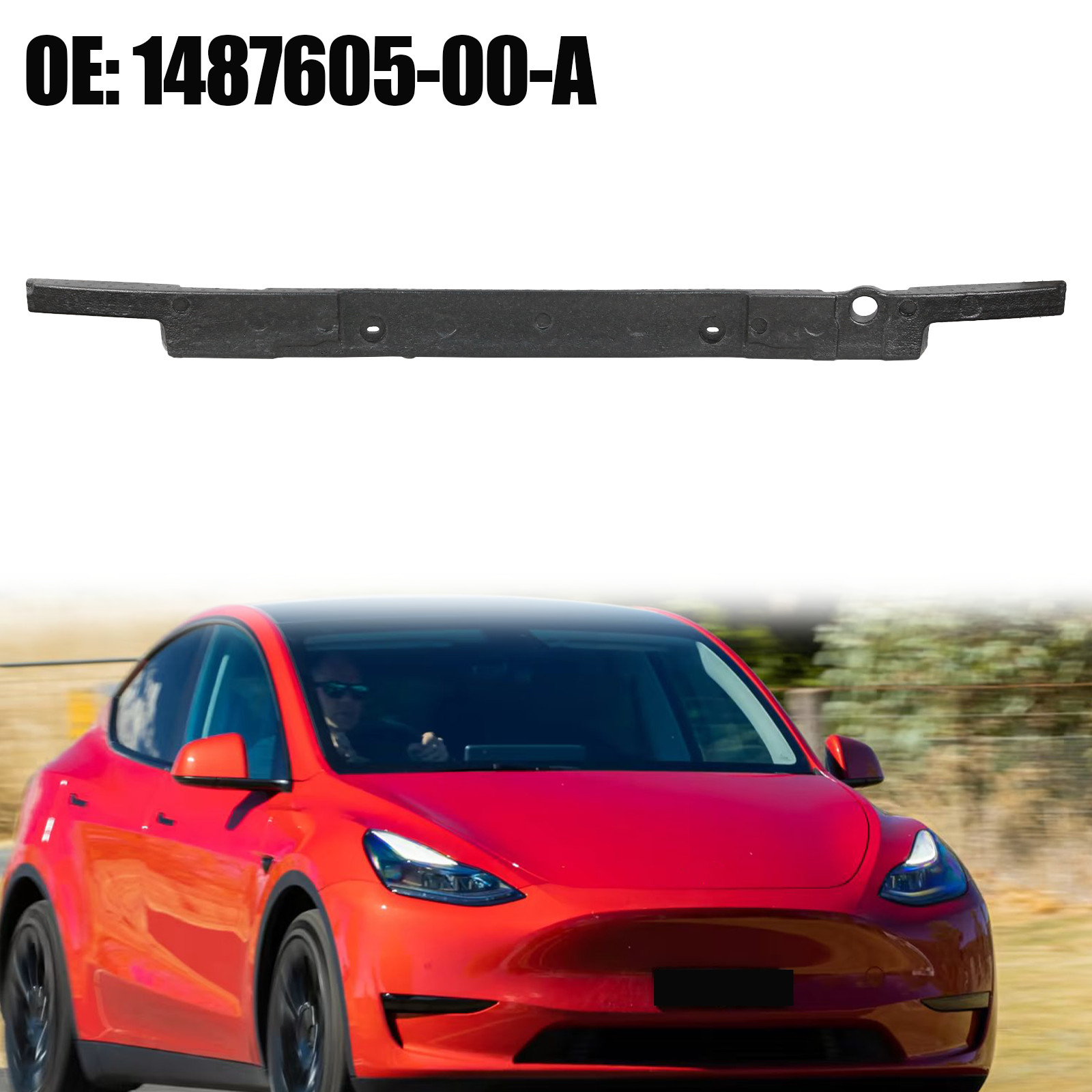 For 2020-2024 Tesla Model Y Front Bumper Upper Energy Foam Absorber 148760500A