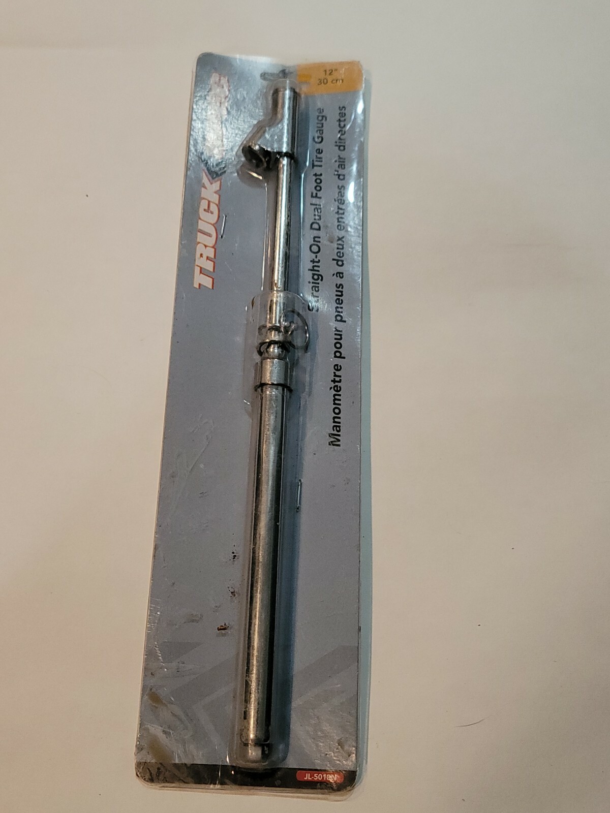 Truck Spec 12" Straight-On Dual Foot Tire Gauge ~Item #JL-5018N~