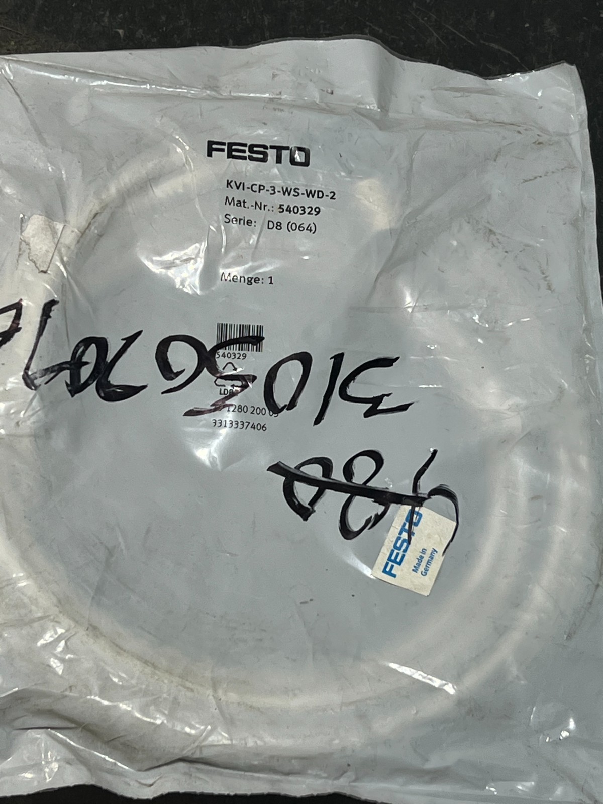 festo kvi-cp-3-ws-wd-2 nos poor packaging 540329