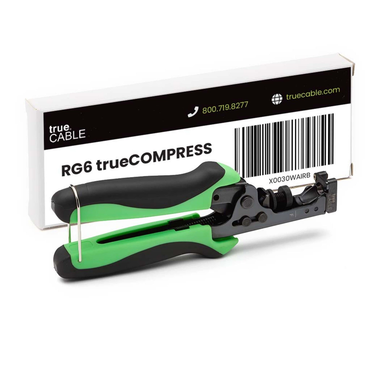 trueCABLE F Connector Compression Tool, Adjustable for RG6, RG 6 Quad Shield,...
