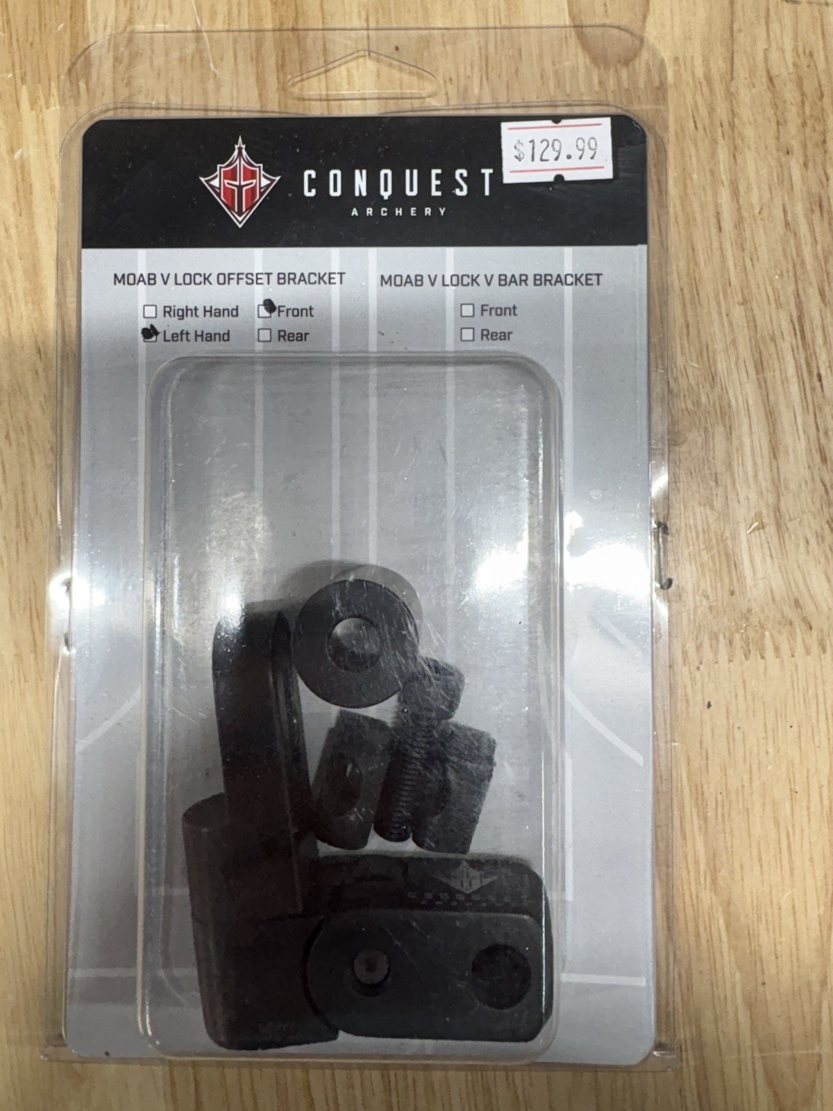 Conquest Moab V Lock Offset Bracket Left Hand