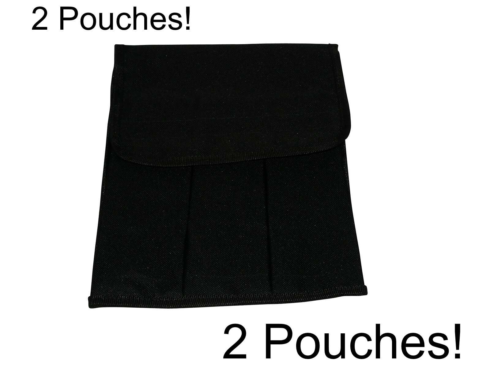 Two (2) 3-pocket Paintball Pod Tube Ball Hauler Pouches Packs Lot NO PODS!