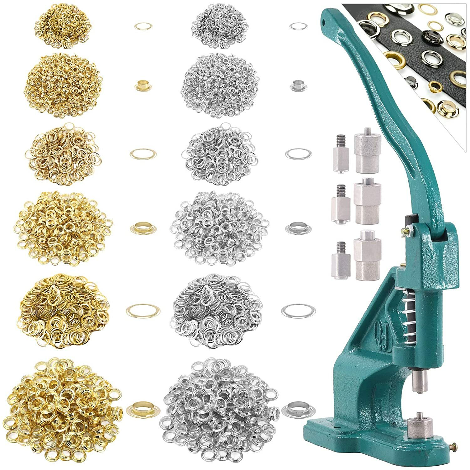 Grommet  Eyelets or Tool Kit Grommet Press Punch Grommet Machine Handheld Pliers