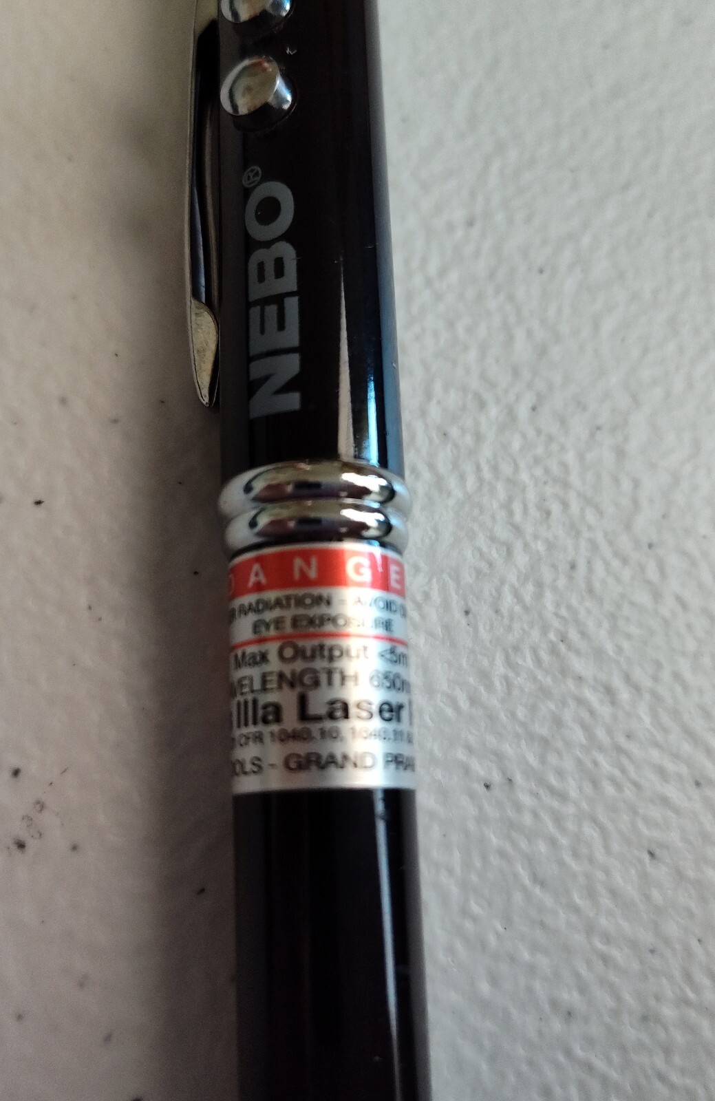 NEBO Ink Writing Pen Light Laser Pointer Flashlight WT12D