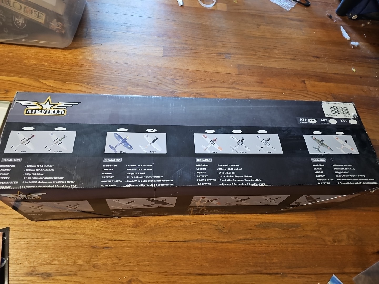 Airfield 95A302  RC  RTF Version Blue/white F4U Corsair NIB
