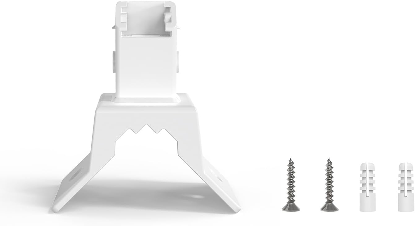 Holicfun Outside Wall Corner Mount for Eufy SoloCam S340 and E30 White