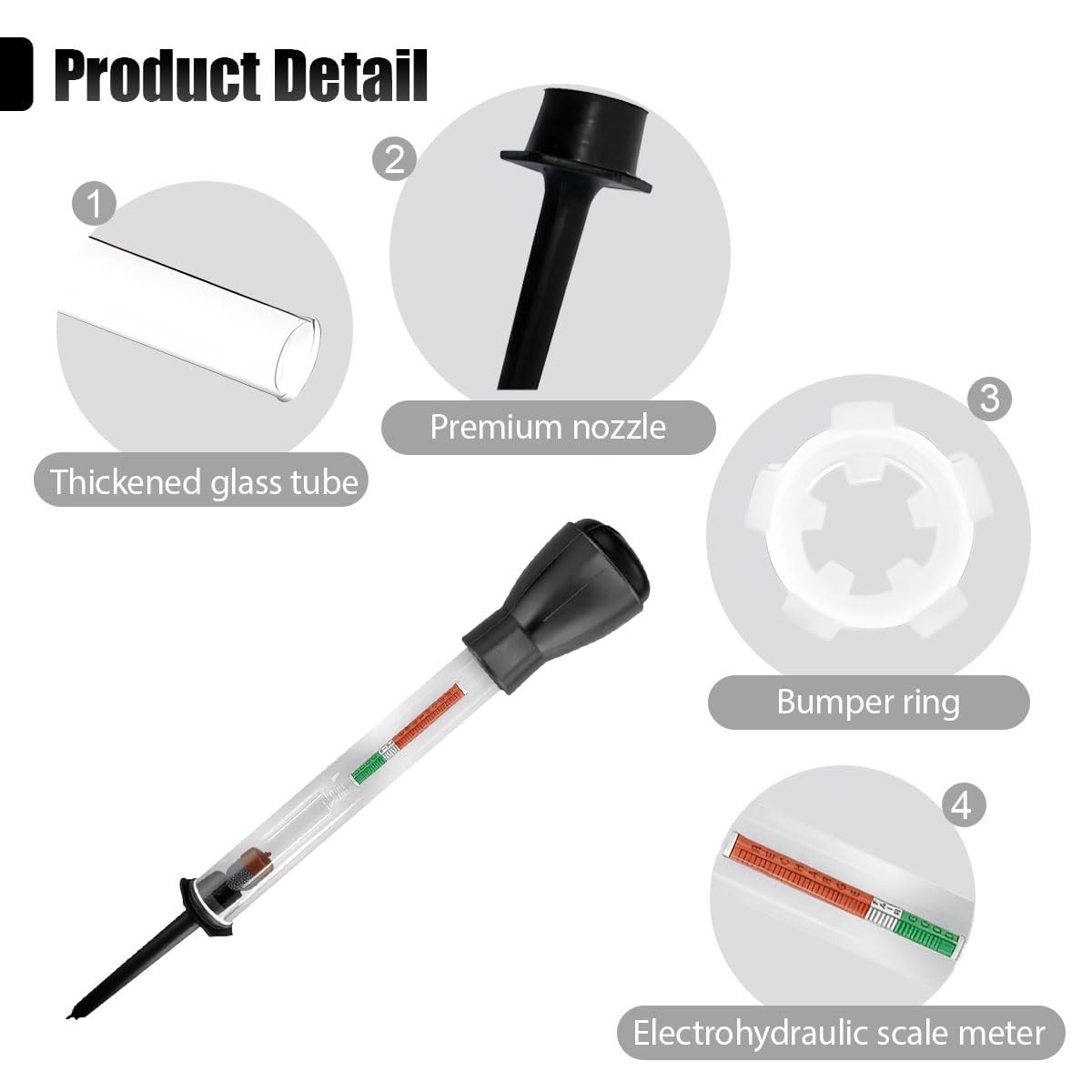 Car Battery Hydrometer Tester Precision Density Meter Diagnostic Tool