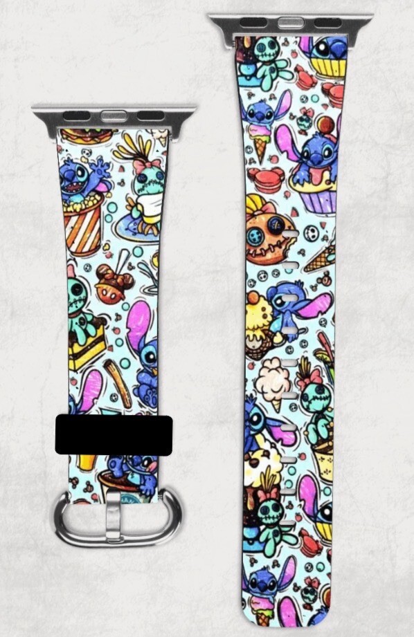 Lilo & Stitch Snack Goals Apple Watch Band NEW 38/40/41 & 42/44/45 Disney