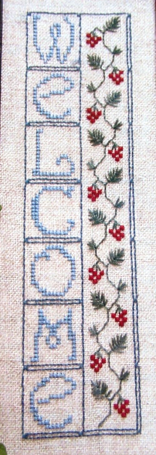 Winter Welcome True Gift Thyself Emerson Specialty Stitch CROSS STITCH PATTERNS