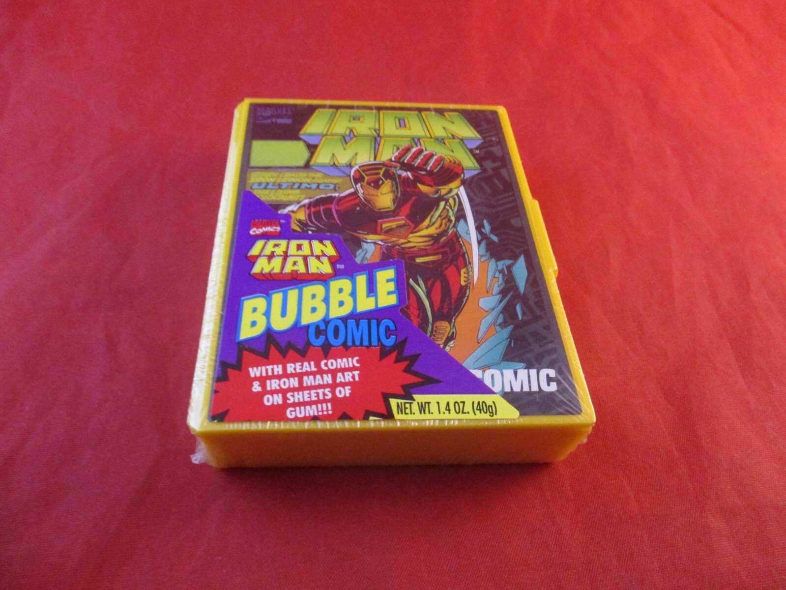 Iron Man Marvel Comics Bubble Comic Retro 1995 Candy (EXPIRED) New/Sealed
