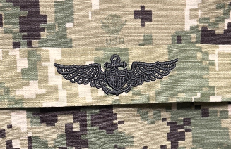 US Navy Naval Aviator Badge NWU Type III Sew-On USN