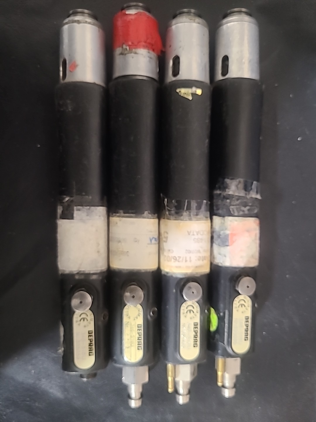 Lot Of 4 Deprag Minimat Ultra Pneumatic Air Drill - 346-518U for parts