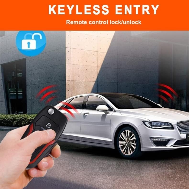Keyless Entry Security Alarm System with Remote Engine Start - Universal Fit