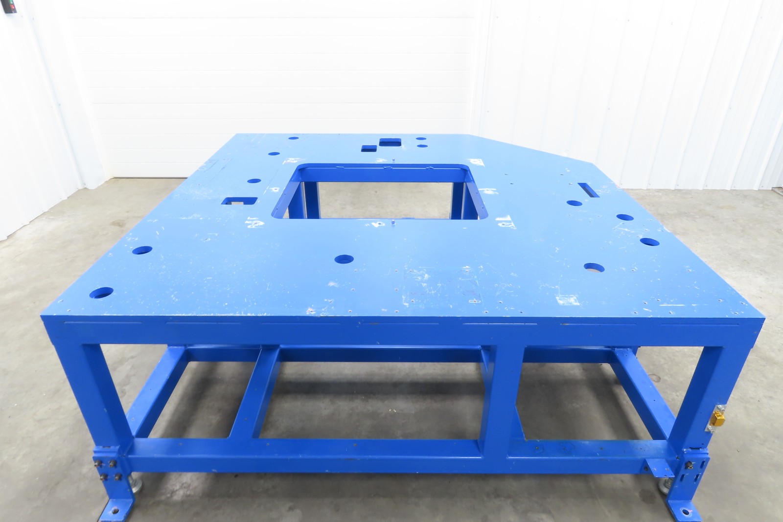 13/16" Steel Top Machine Base Welding Table Work Bench 73x71" 28-1/4"H