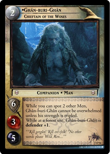 Ghan-Buri-Ghan, Chieftain of the Woses (P) Moderately Played LOTR: Promo Items