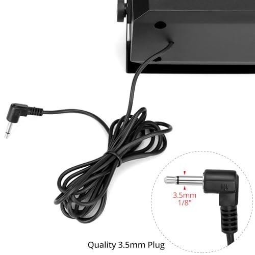 5W External Communications Speaker 2 Pack - 8 Ohm, 3.5mm Plug for Ham Radio, CB,