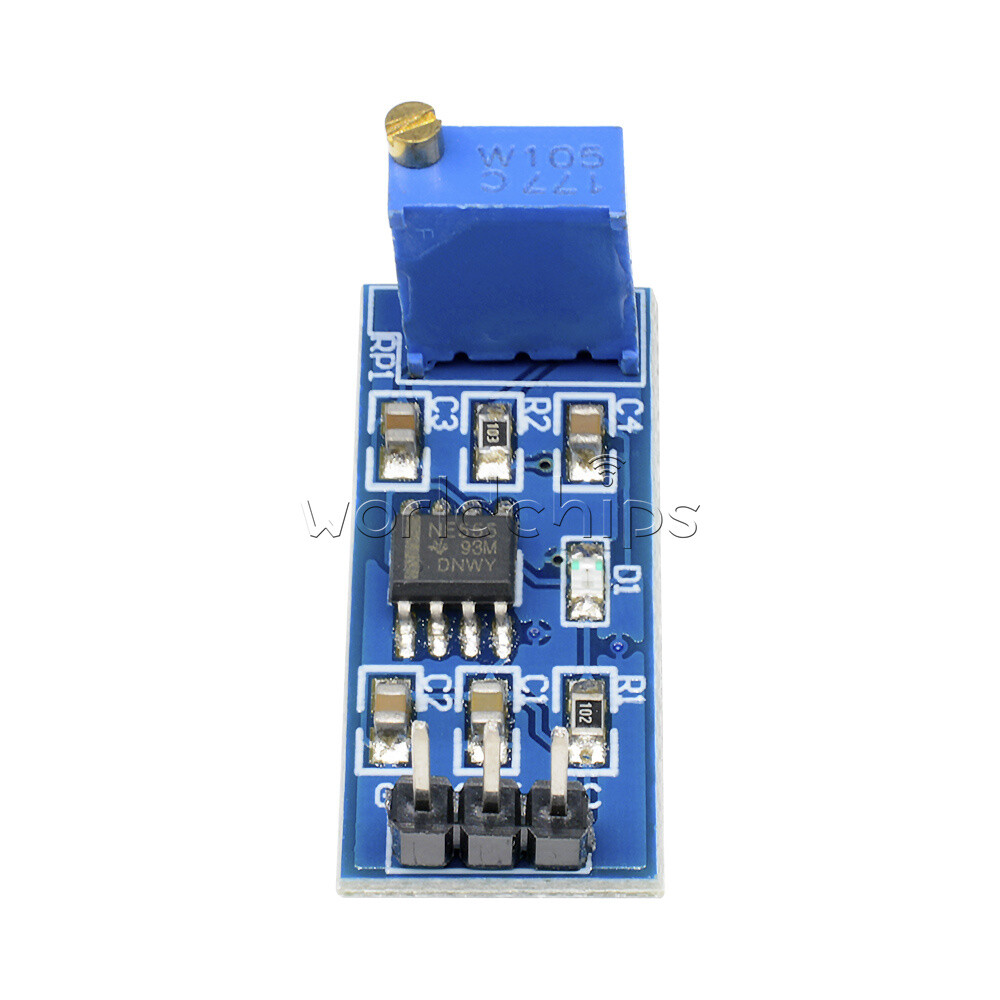 10PCS NE555 Pulse Signal Generator Module Frequency Adjustable Square Wave 5-12V