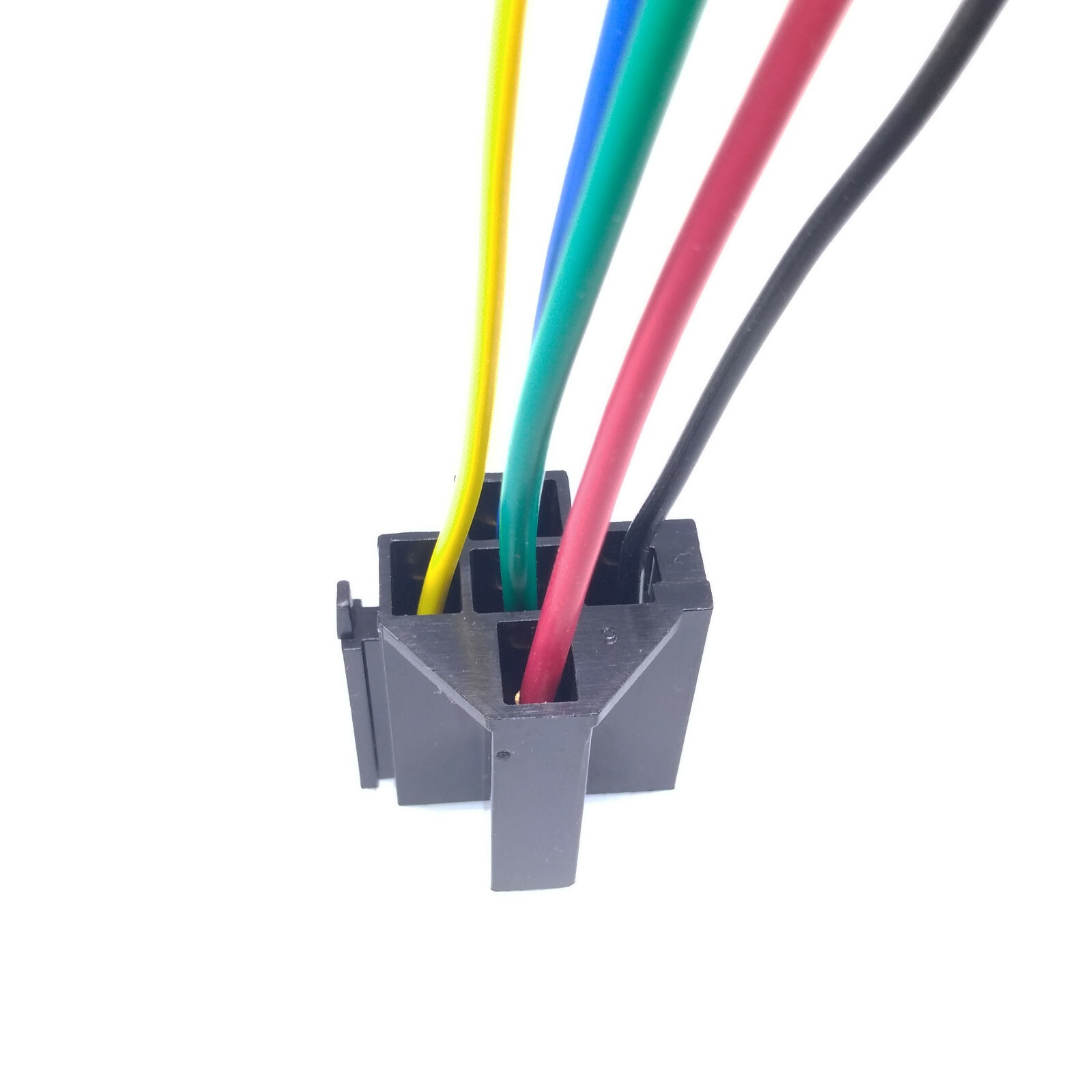 5 pcs 5 Pin Cable Relay Socket Harness Connector DC 12V for Car