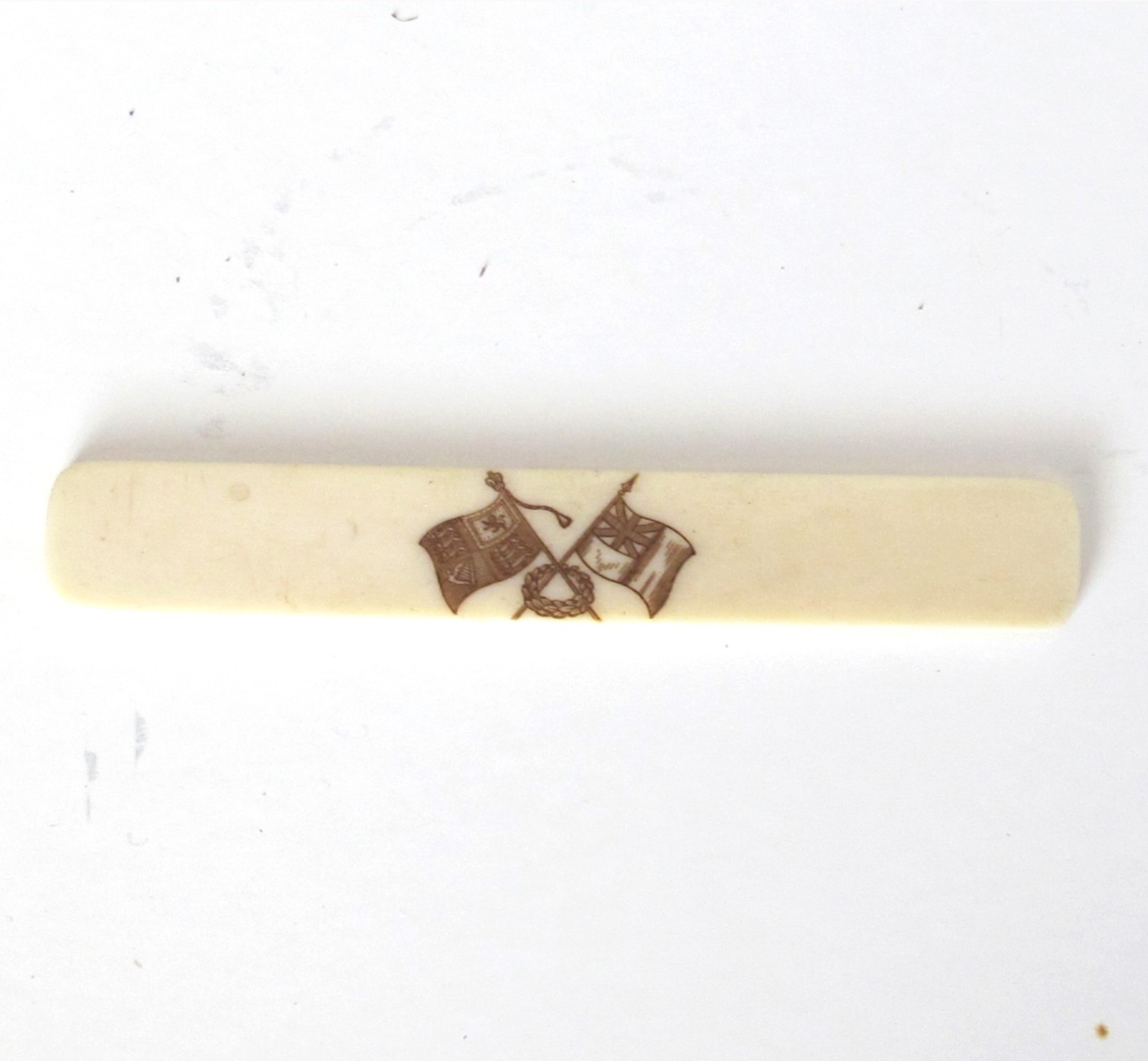 SOUVENIR BONE STICK with UK FLAGS for Crafts Creasing Folding Burnishing