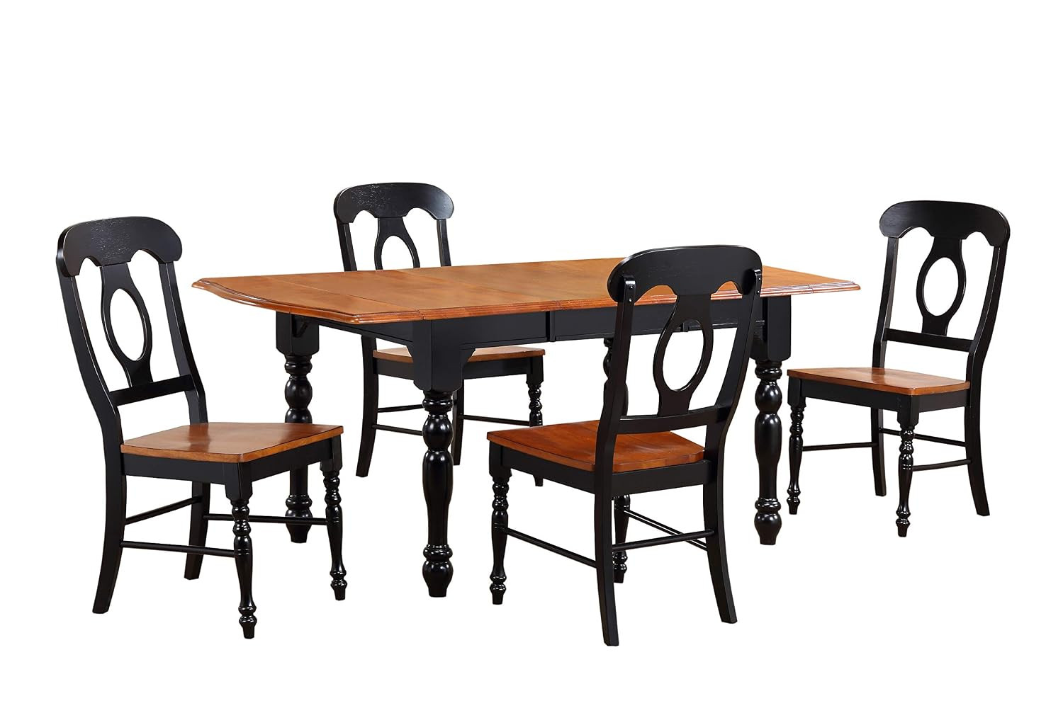 Black Cherry Selections Dining Table Set, Antique