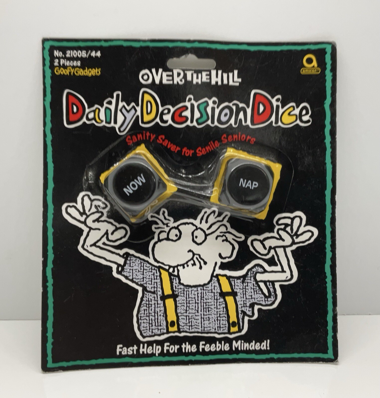 NIP Over The Hill Daily Decision Dice Birthday Retirement Gag Gift