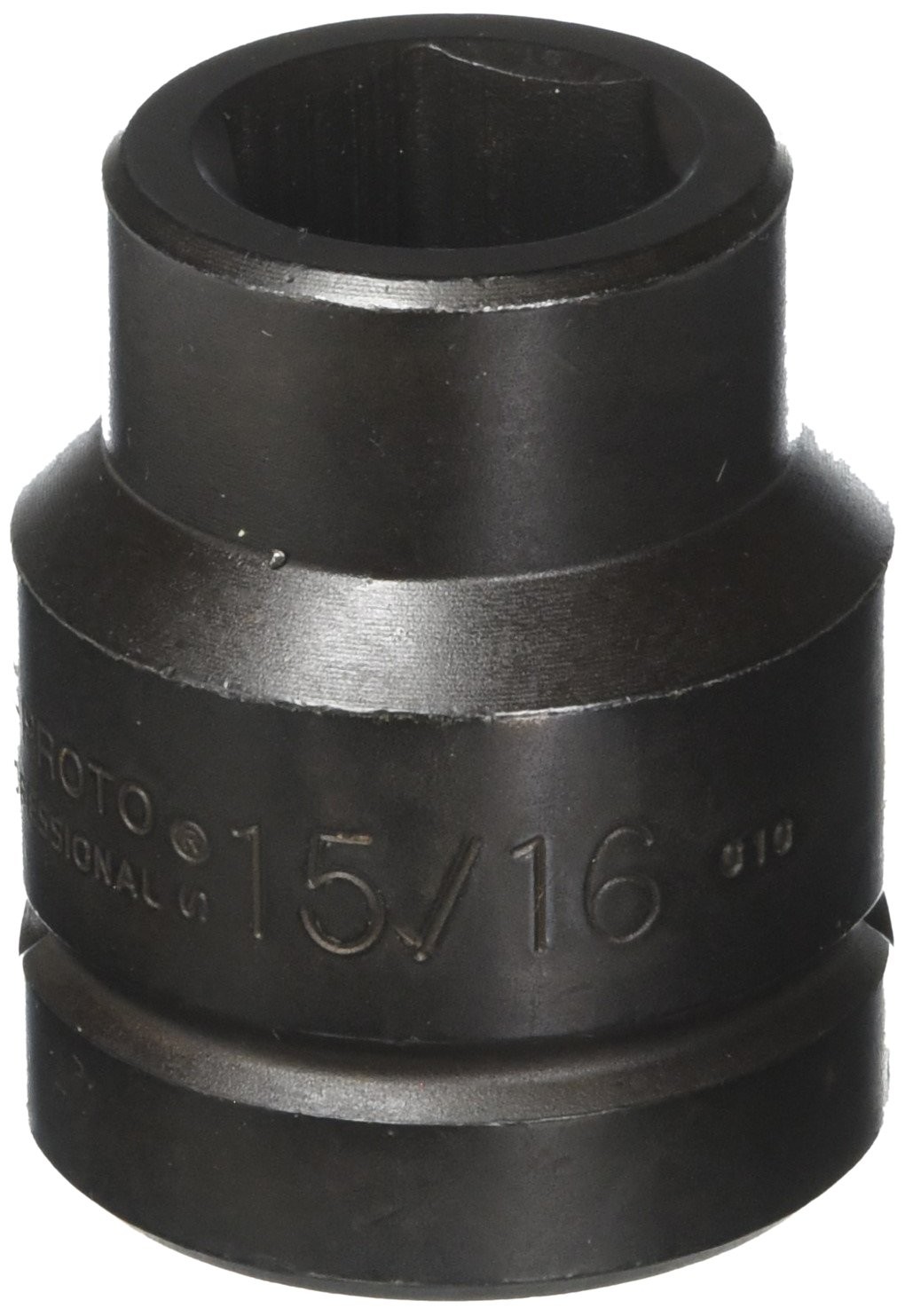 Stanley Proto - 1" Drive Impact Socket 15/16" - 6 Pt (J10015) Black Oxide Finish