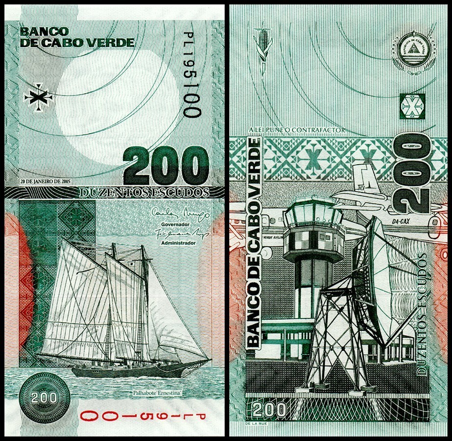 Cape Verde 200 Escudos, 2005, P-68, UNC