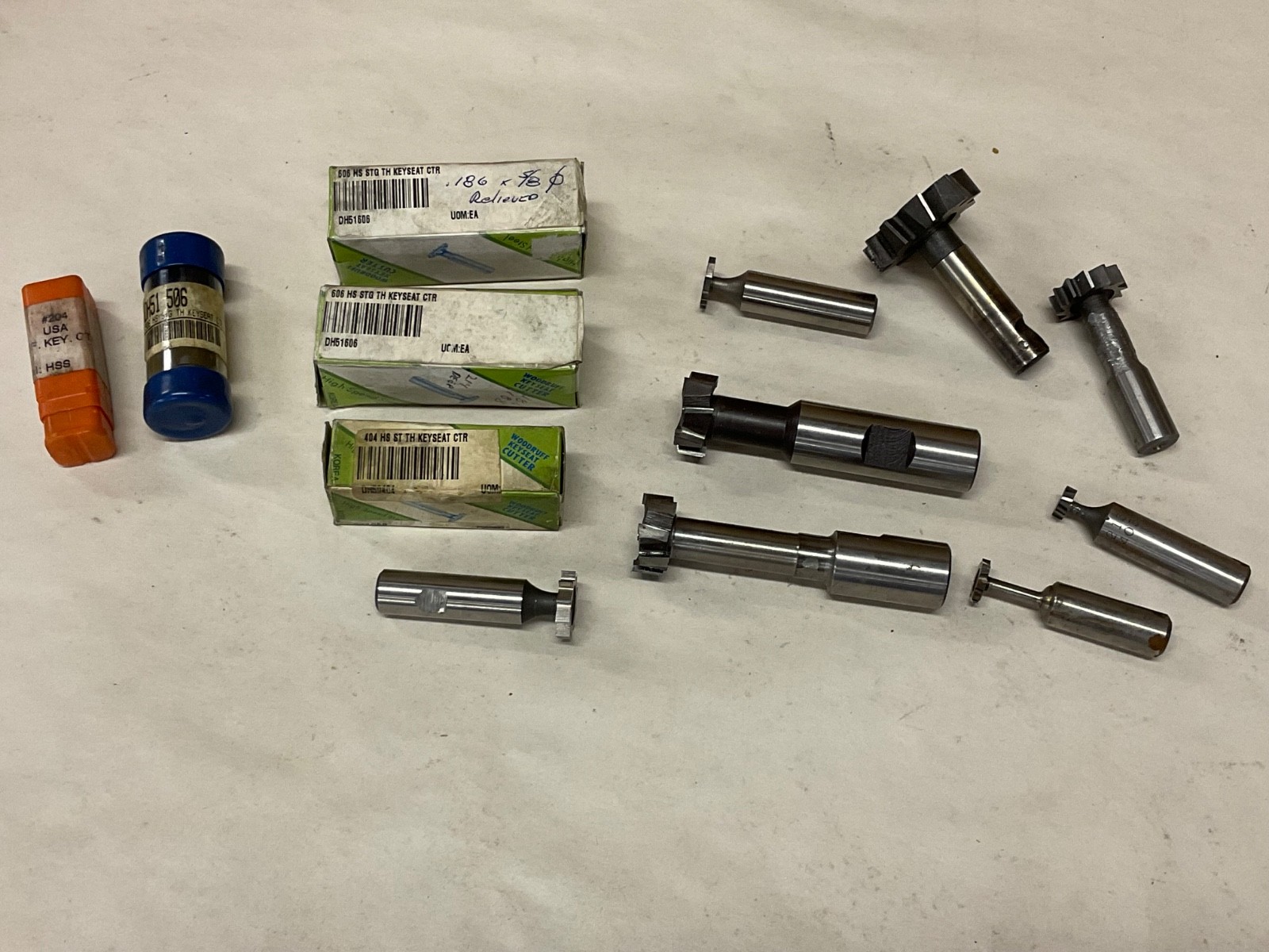 LOT of  USED & ALTERED Key Seat Cutters