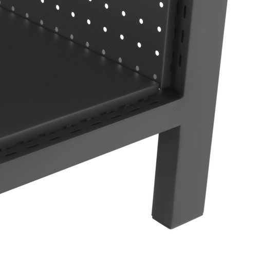 Black Metal Peg Board Display Stand Retail Display Rack Display Stand With Hooks