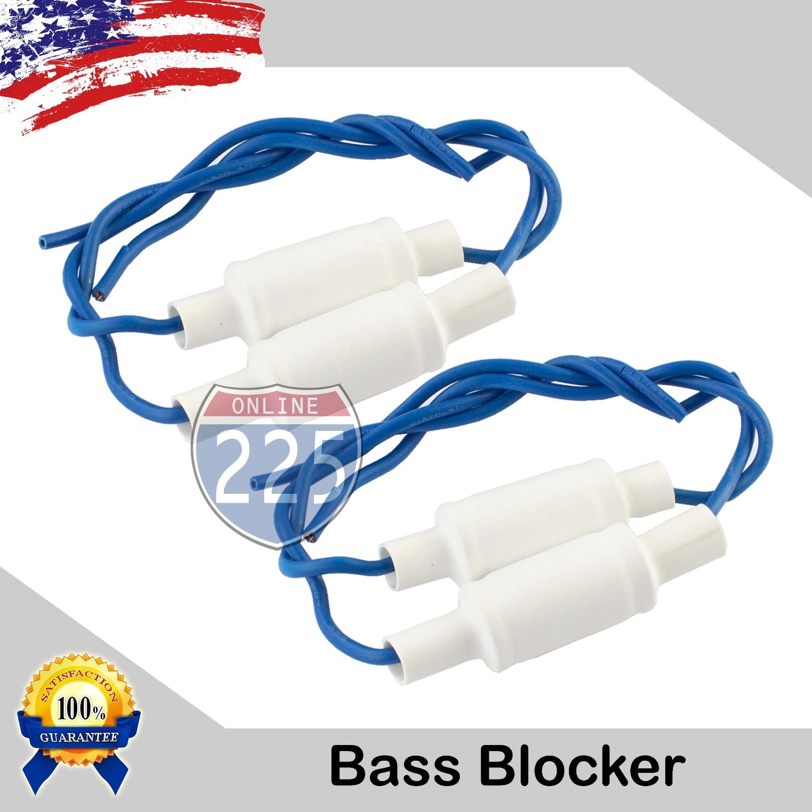 2 Pair 10% Bass Blocker Capacitors 133 uF 50 Volts 300 Hertz 4 Ohm Non-Polar Cap