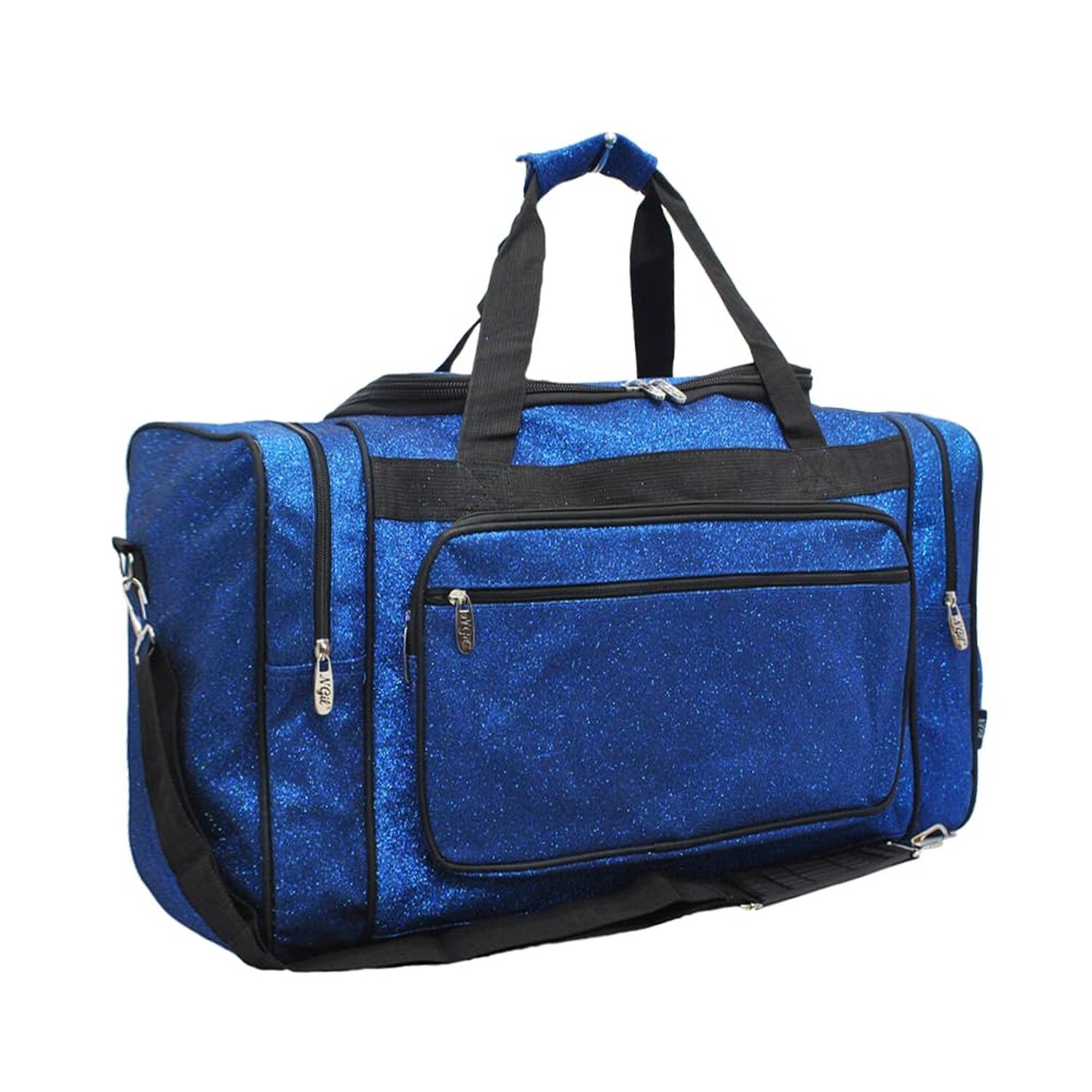 NGIL Glitter Canvas 20" inch Weekender Overnight Travel Carry-On Luggage Spor...