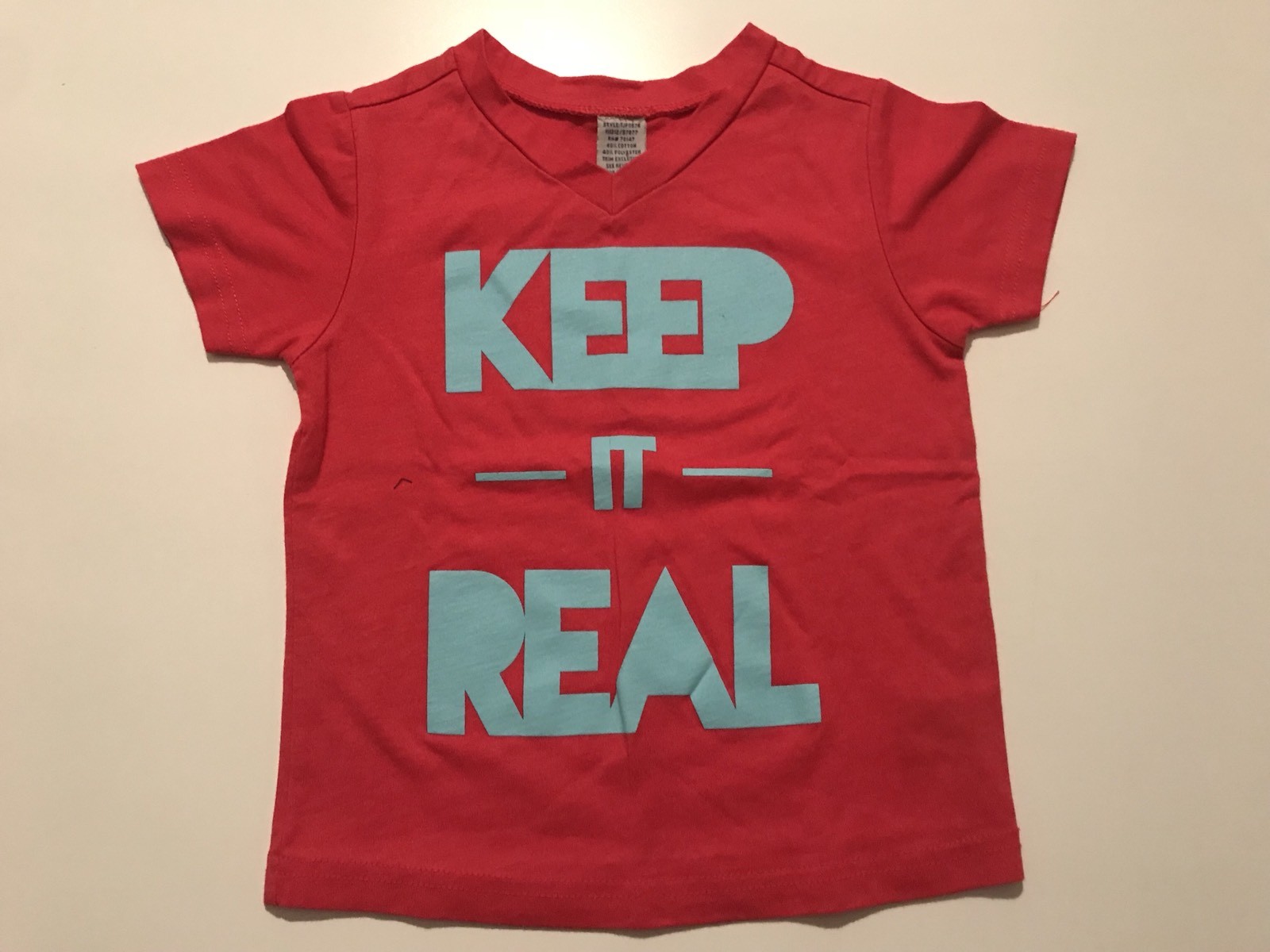 “KEEP IT REAL” BOY TODDLER T SHIRT SIZE 2T
