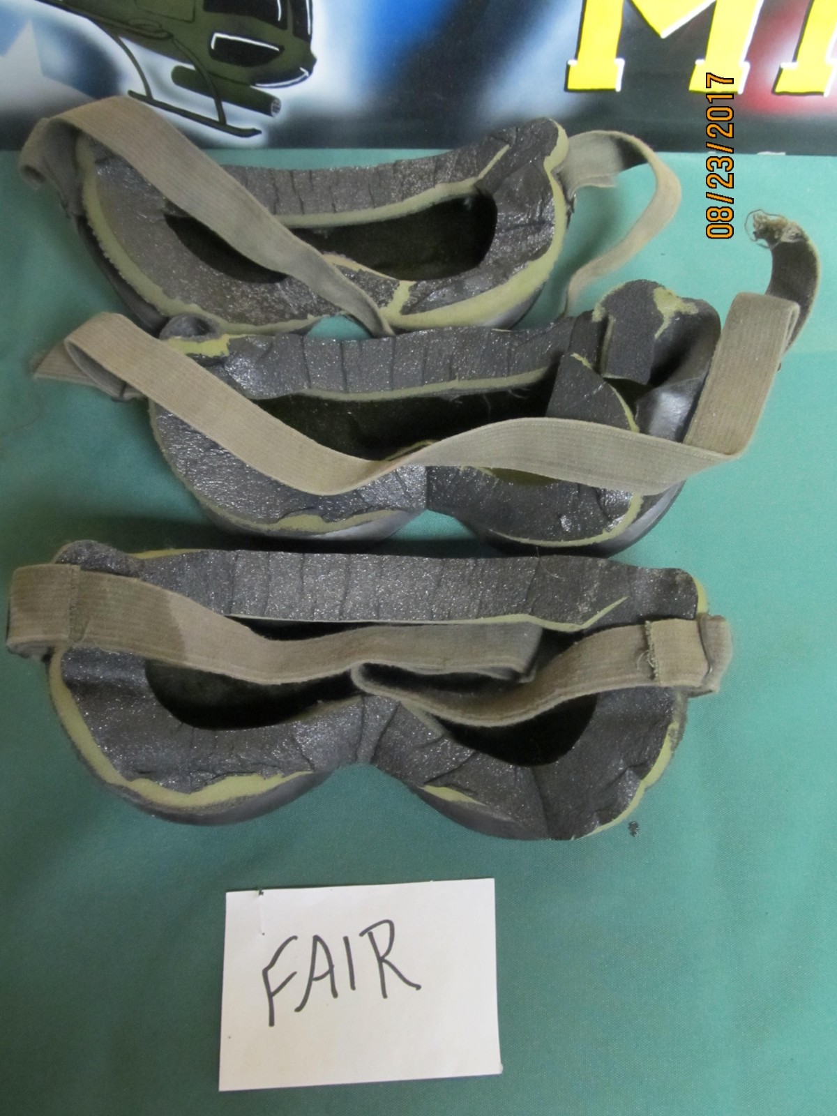 US Army SUN WIND DUST Goggles Ballistic Safety VERY GOOD / Fair OR Poor