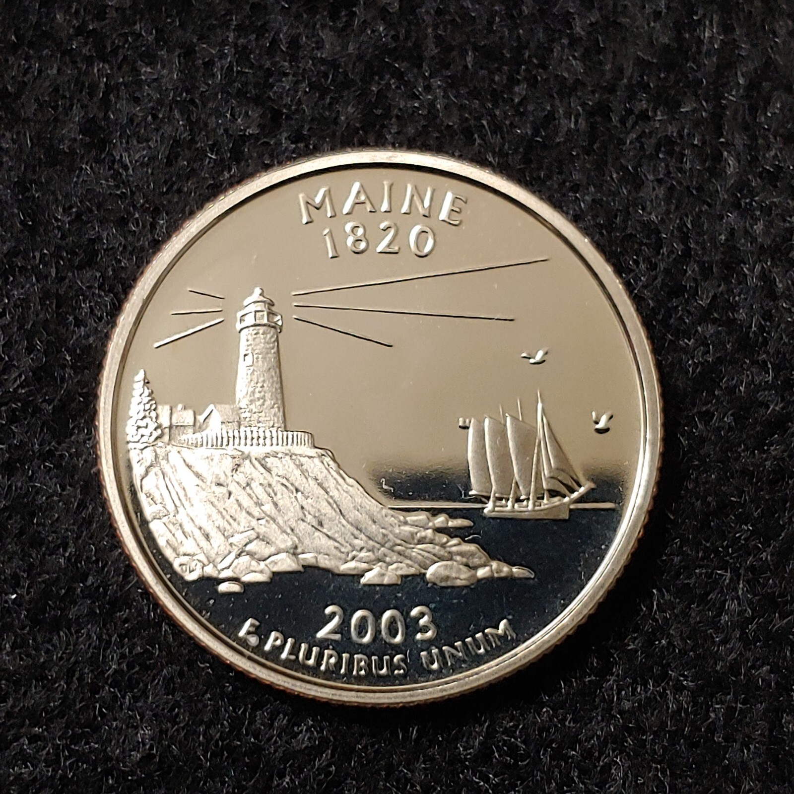 2003-S Maine State Clad S Proof Quarter uncirculated