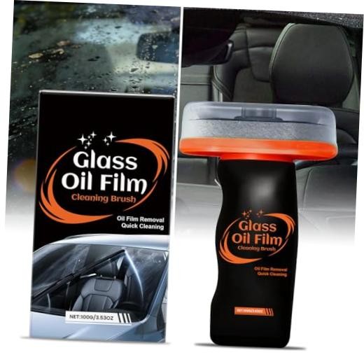 Automotive Oil Film Cleaning Brush for Car Window, Glass Emulsion Cleaner,