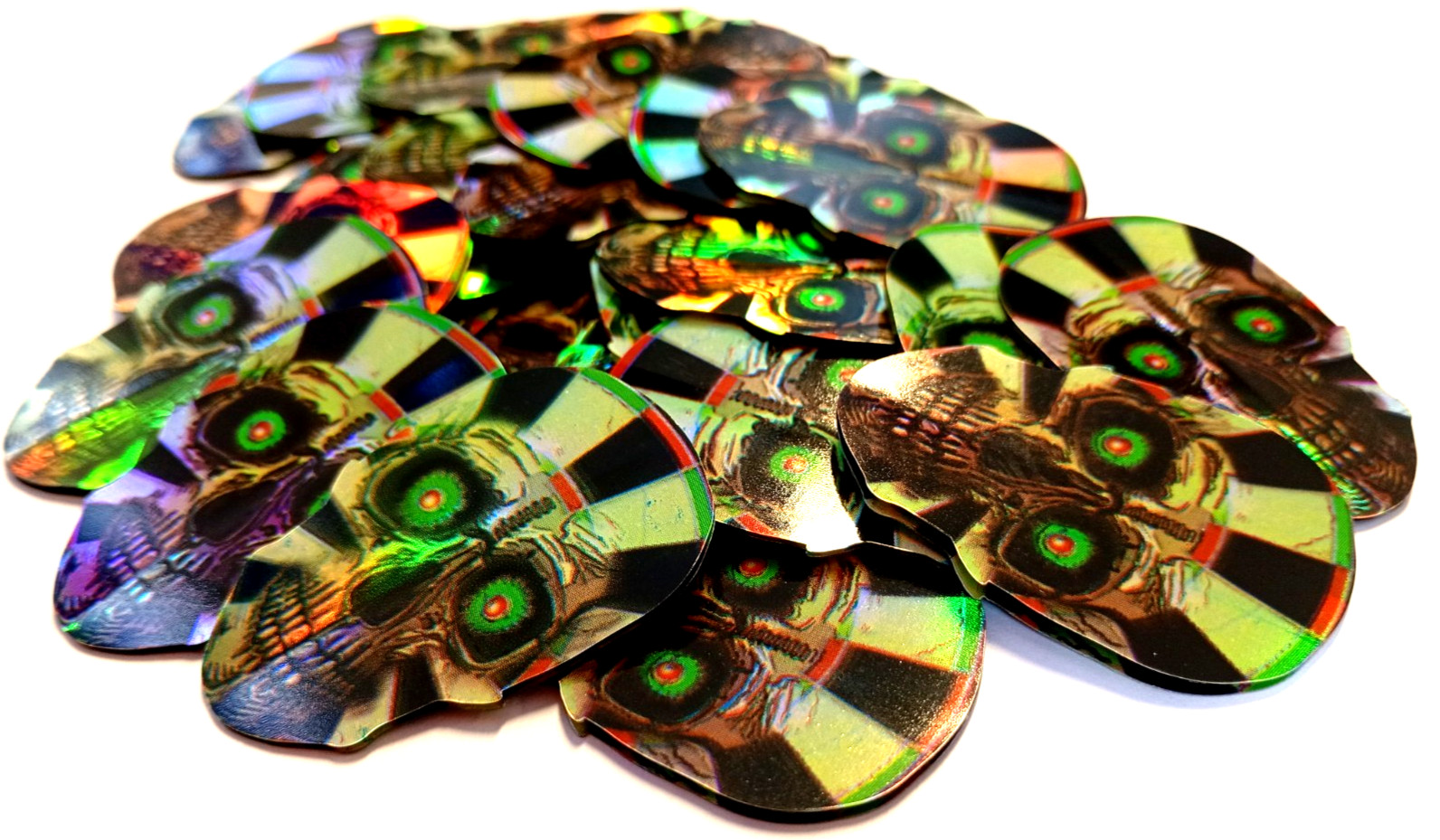 DART FLIGHTS - NOVELTY 10 SETS/30pcs SKULL SHAPE SKELETON DARTBOARD DESIGN 2D