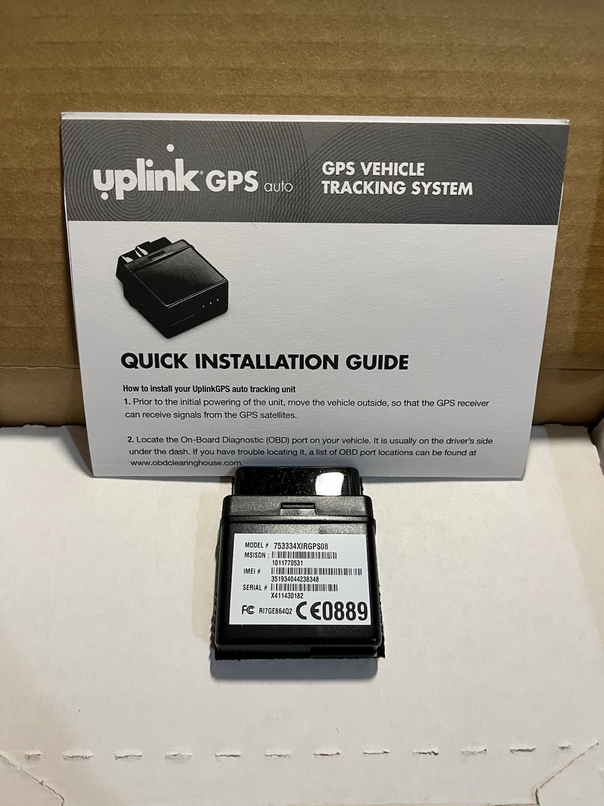 Uplink GPS Auto Vehicle Tracking System New Opened Box