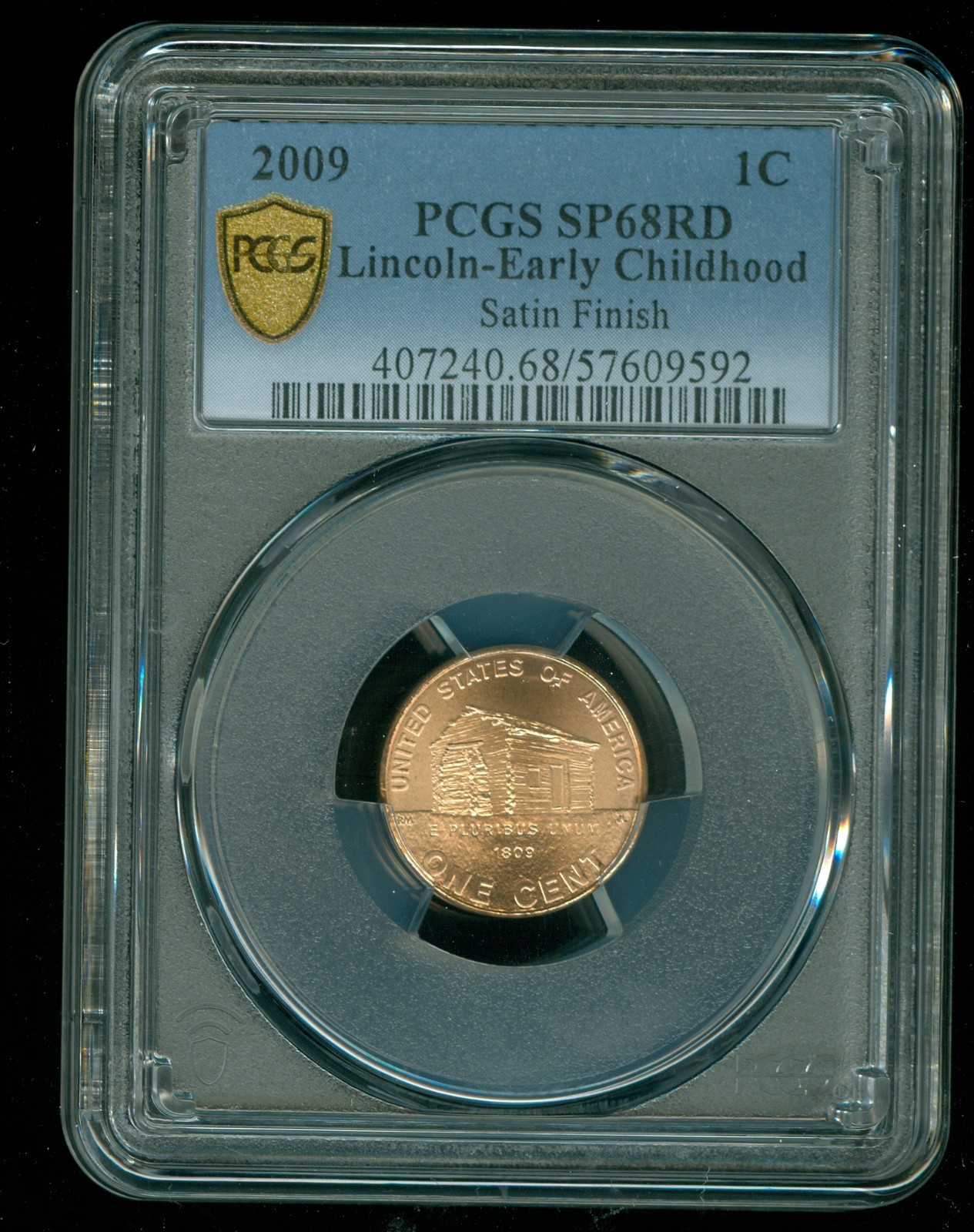 2009 P Lincoln Early Childhood 1 Cent PCGS SP68RD Satin Finish