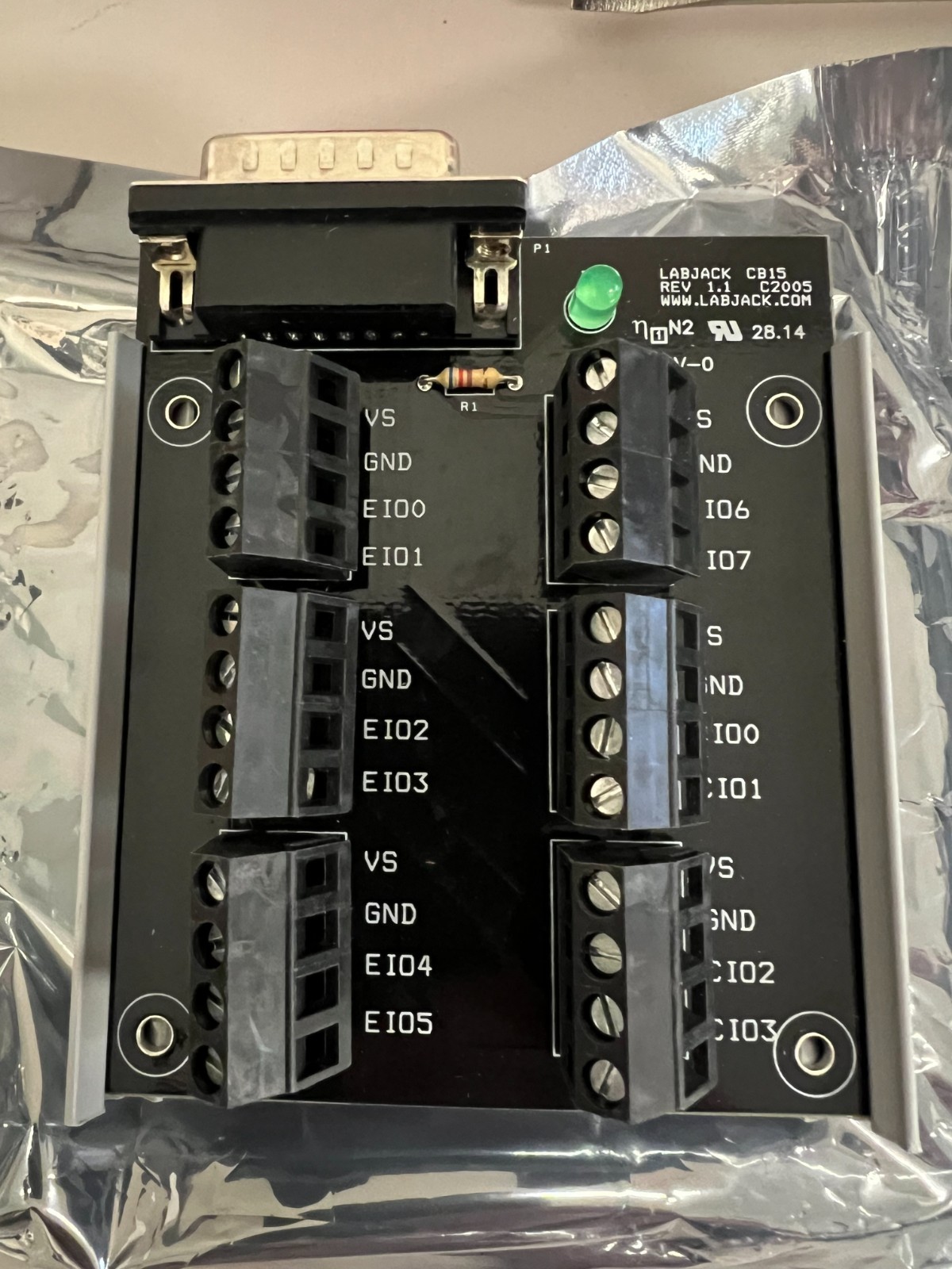 LabJack CB15 Terminal Board - OEM Labjack Accessory - Unused - Open Box