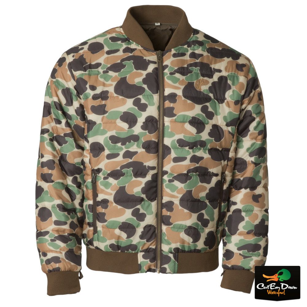 NEW AVERY OUTDOORS HERITAGE COLLECTION TOP GUNNER JACKET - OLD SCHOOL CAMO