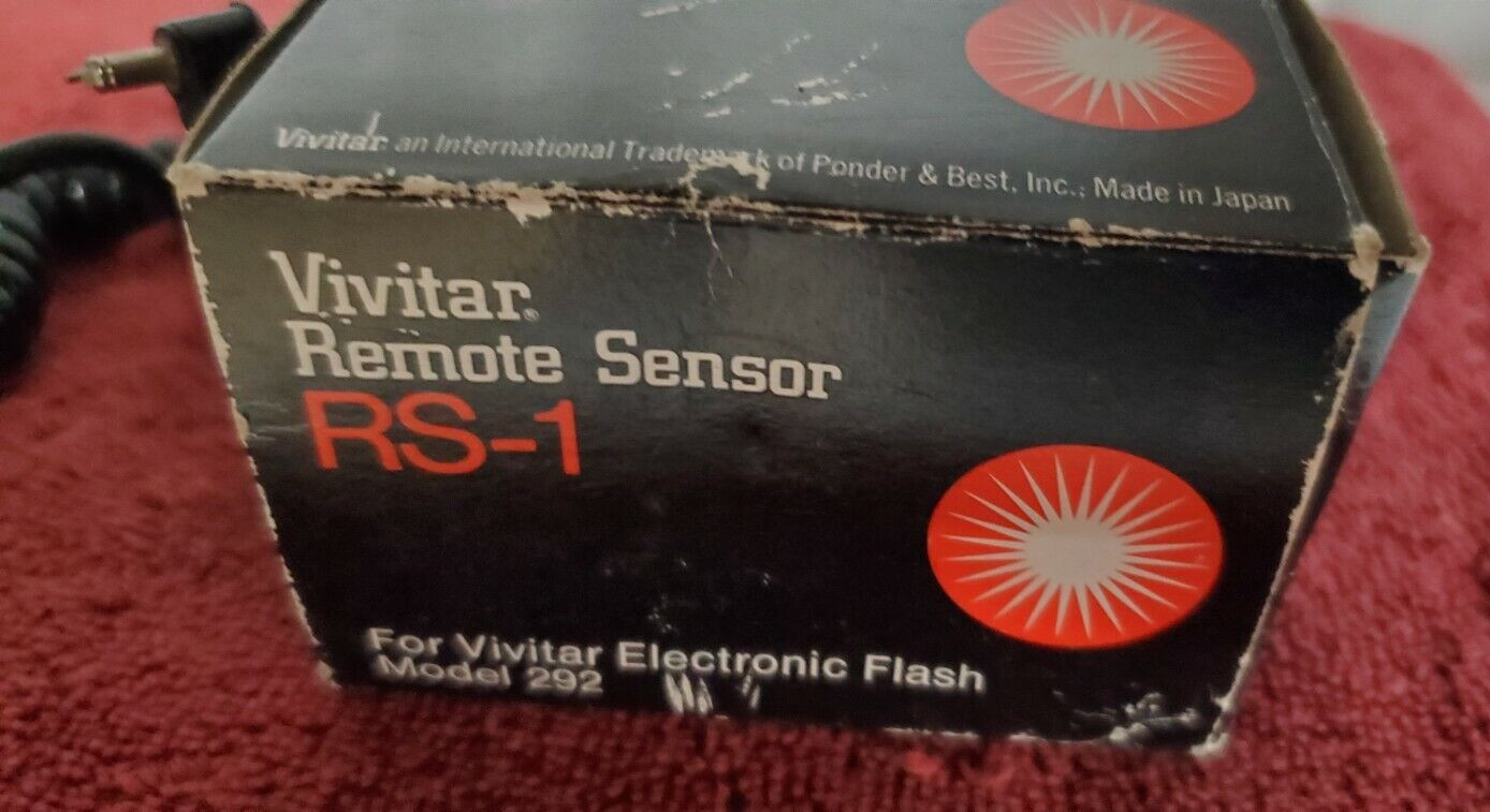 Vintage Vivitar Remote Sensor RS-1 For Model 292