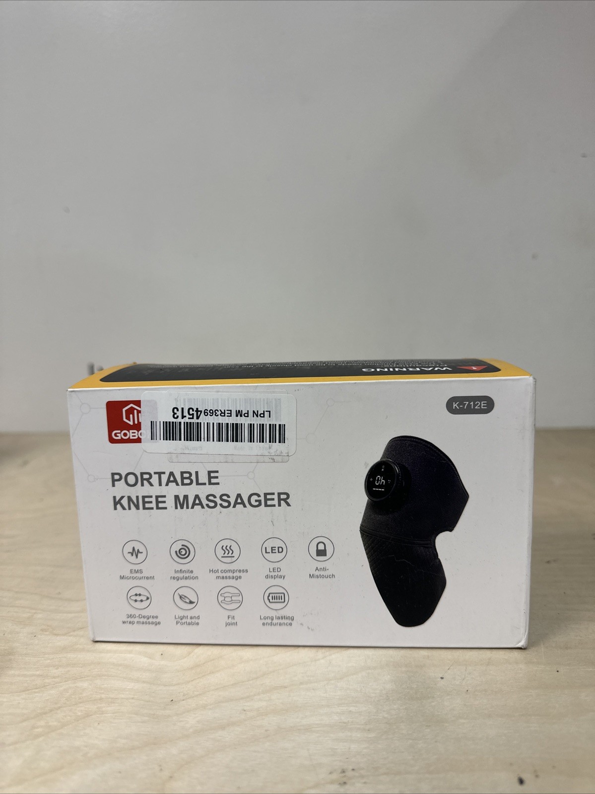 Portable Knee Massager K-712E LED Display Hot Compress Massage