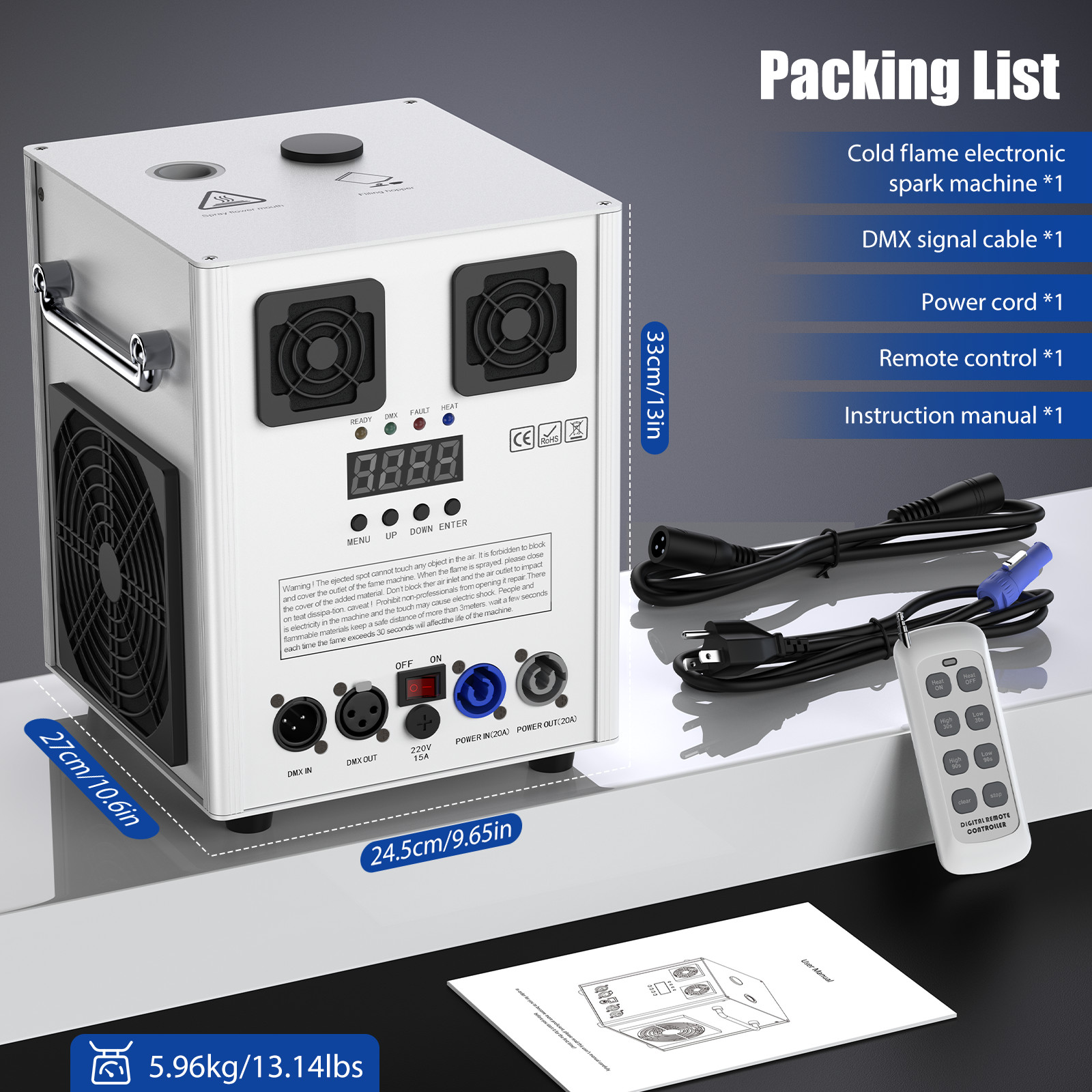 700W Cold Spark Machine Firework Machine Stage Effect Machine DMX for DJ Wedding