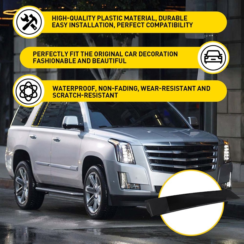 Rear Right RH B-Pillar Trim Molding Door Applique For 2015-18 GMC Yukon XL 1~10X