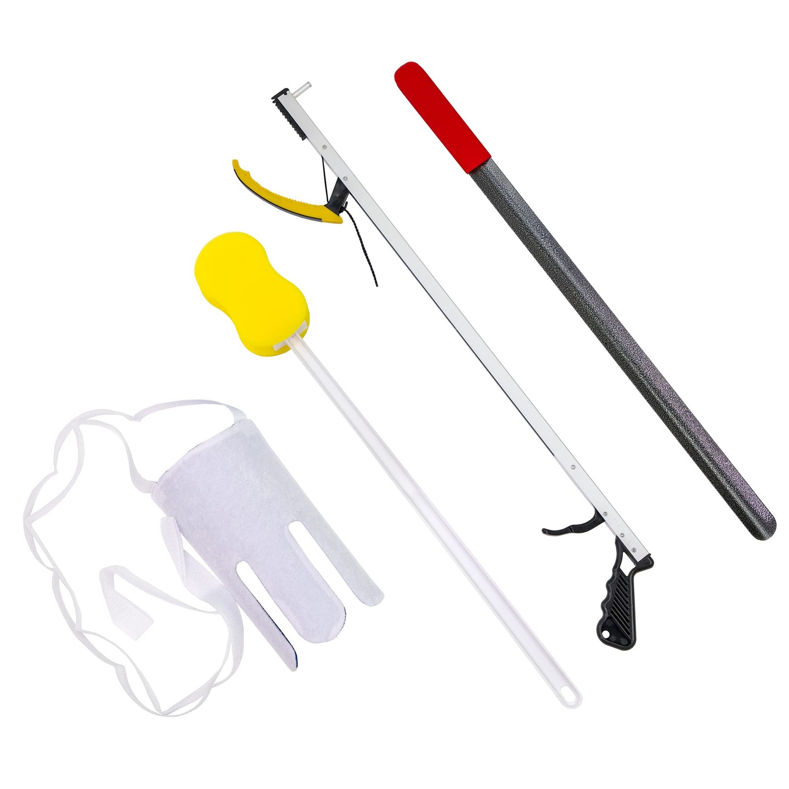 FabLife Hip Kit Daily Living Aids for Mobility, 26" Reacher, Metal Shoehorn