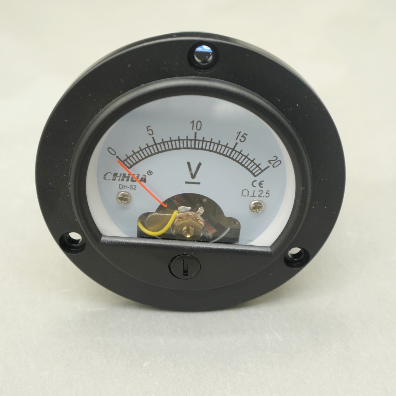 1PC DH-52 DC 0-20V Analog Voltmeter Analogue Voltage panel meter Dia. 66.4mm