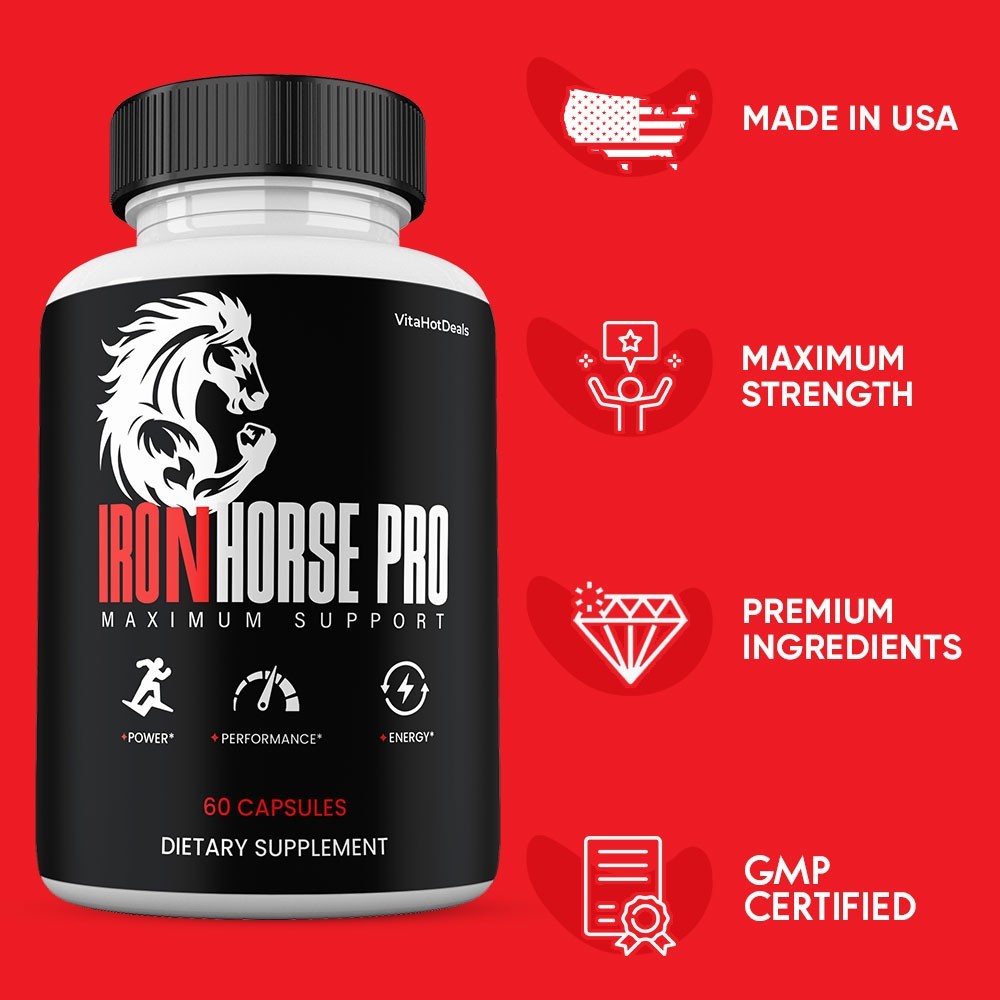 IronHorse Pro Capsules, Max Strength, IronHorsePro High Potency (10 pack)