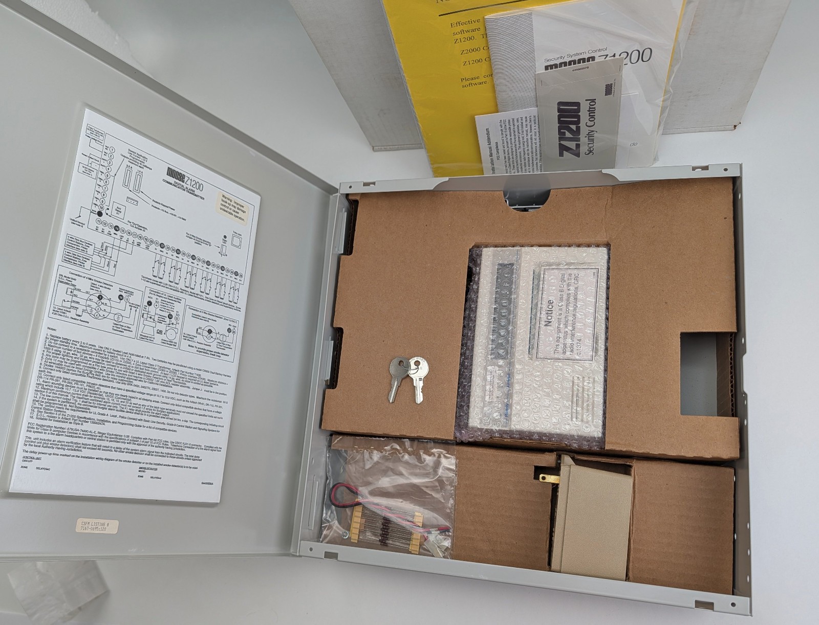New Moose Z1200-ST Security Control Enclosure & Installation Pack & Transformer