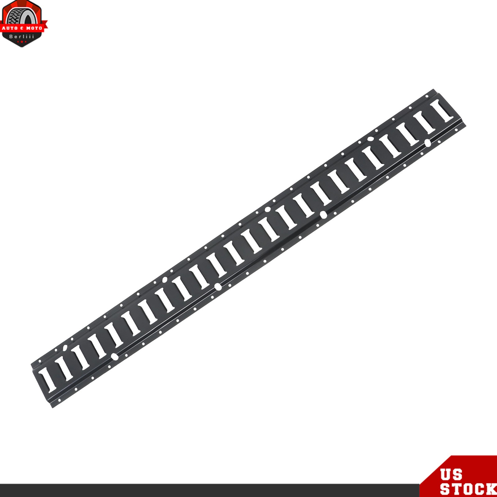 Black For Trailers 4-Piece Set Universal Fitment 4' E Track Tie Down Rail Kit